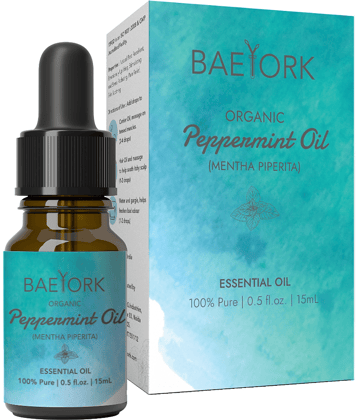 Baeyork Organic Peppermint Essential Oil 15 mL