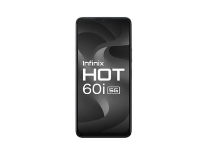 Infinix HOT60i 5G Smartphone (4GB RAM, 128GB Storage), 6000mAh Biggest Battery, Most Advanced Infinix AI- AI Eraser - Sleek Black