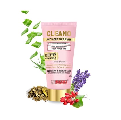 Cleano Anti Acne Face Wash, 50 ml (Pack Of 2)
