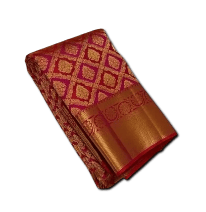 Elegant Red Silk Saree