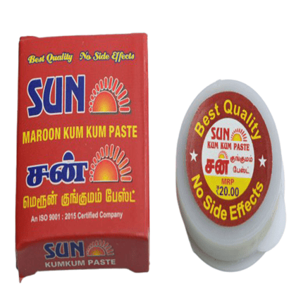 Sun Kumkum Tilak Paste Meroon 4 Gms