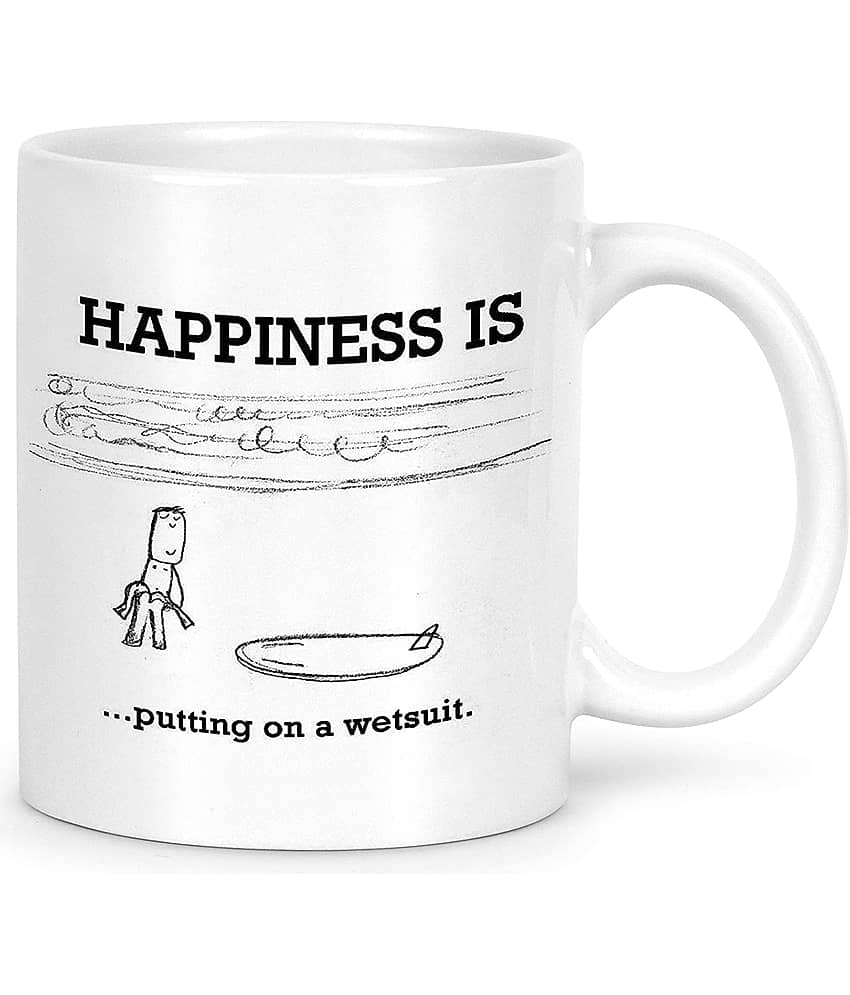 Idream Quote Printed Ceramic Coffee Mug 1 Pcs 330 mL