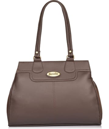 Fostelo Brown P.U. Shoulder Bag