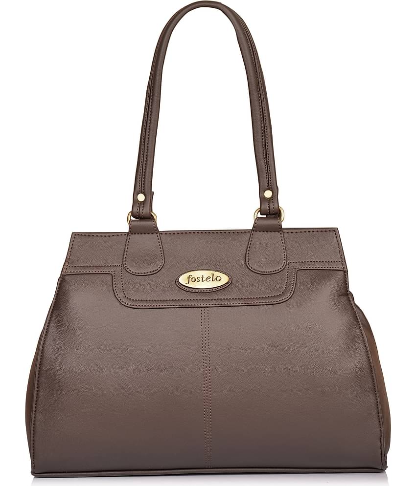 Fostelo Brown P.U. Shoulder Bag