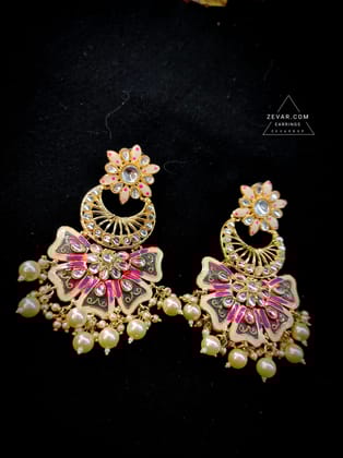 Kundan Minakari Earrings Design
