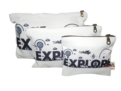 Pouch Pattern: Printed Astara Poly canvas zipped pouch Pouch Pattern: Printed Astara Poly canvas zipped pouch