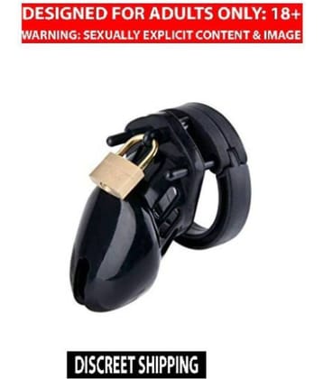 Itspleazure Beginners Chastity Cage Penis Lock- Black