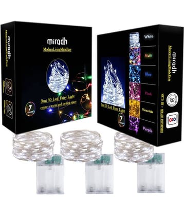 MIRADH - Multicolor 3Mtr String Light ( Pack of 4 )