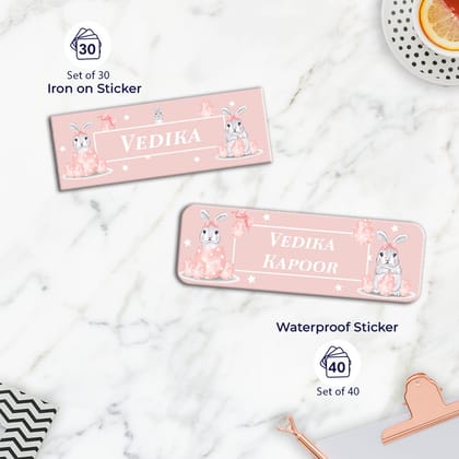 Easter Bunnies Labelling Value Pack-Peach