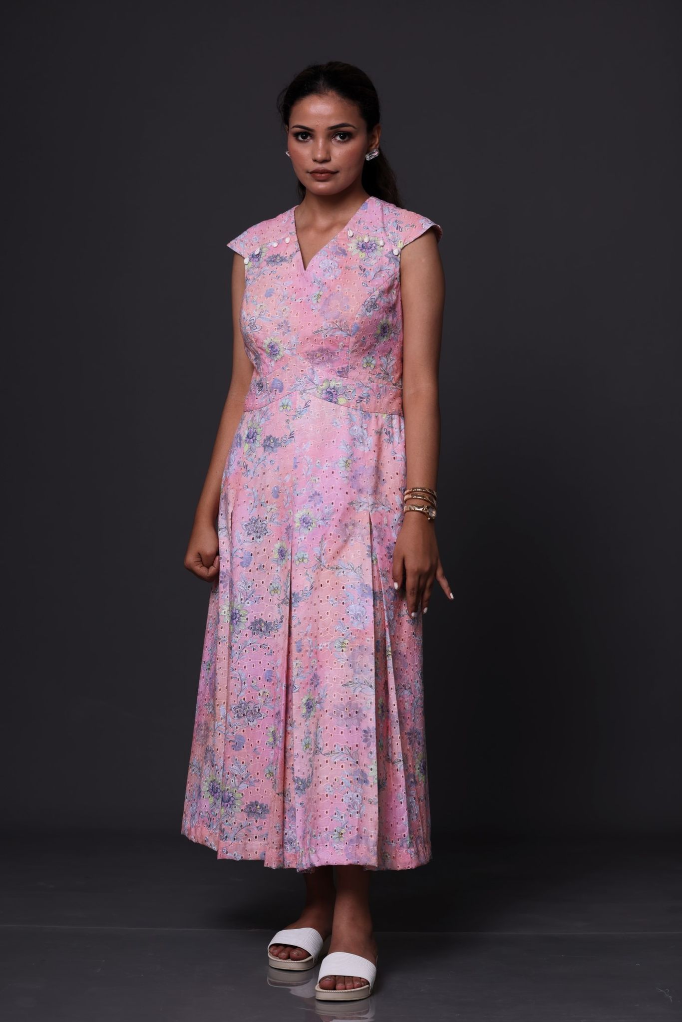 Nitya Schiffli Dress