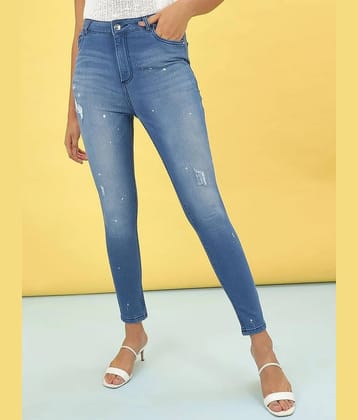 Freehand - Blue Cotton Blend Skinny Fit Womens Jeans ( Pack of 1 ) - None
