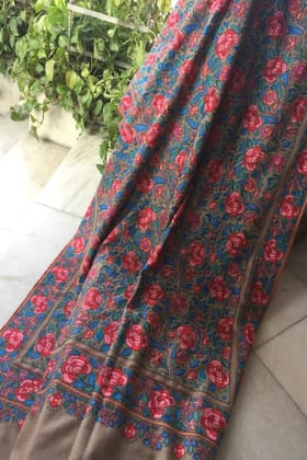 Pure Pashmina heavy hand embroidered Wrap