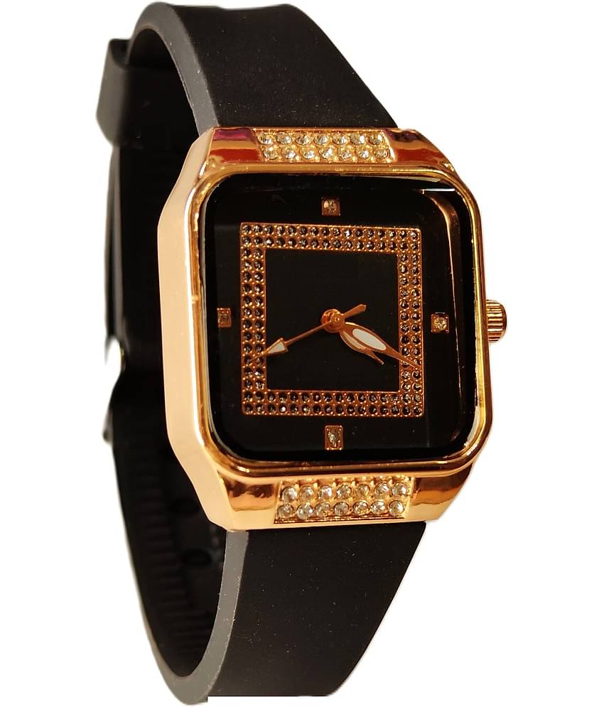 Renaissance Traders Black PU Analog Womens Watch