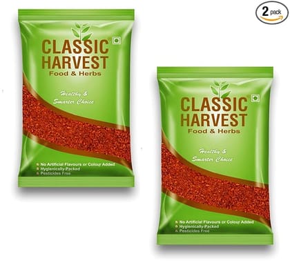 Classic Harvest Red Chilli Powder/Sabut Lal Mirch Powder 800g ( Pack Of 2, 400g Each )