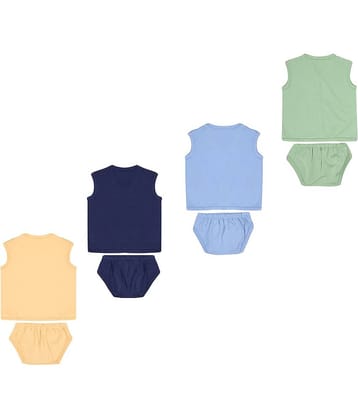 Dongli Pack of 4 Unisex for Baby 100% Cotton ( Multi )
