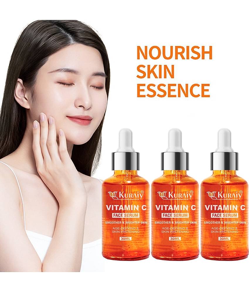 KURAIY Vitamin C Orange Face Serum For Radiant Glow For All Skin Type 30ml ( Pack of3 )