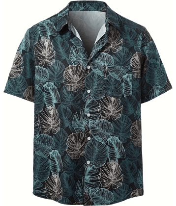 AAPSKA Poly Cotton Regular Fit Printed Half Sleeves Men's Casual Shirt - Blue ( Pack of 1 )