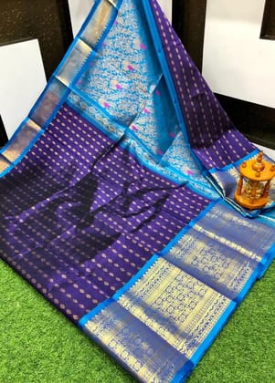 Premium Kanchi Kuppadam Silk Sarees with Buta Design
