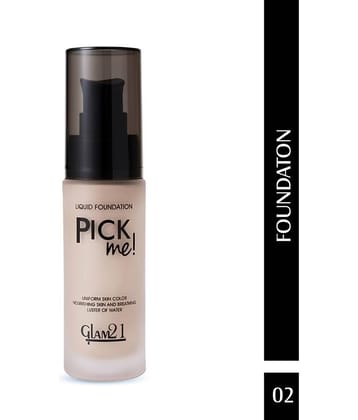 Glam21 Pick Me! Matte Foundation for Non-sticky Instant Spotless Glow Long Stay 40gm Custard-03