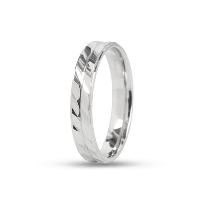 925 Sterling Silver Textured Band Ring for Men & Women | Classic Minimal Design | Daily Wear Ring