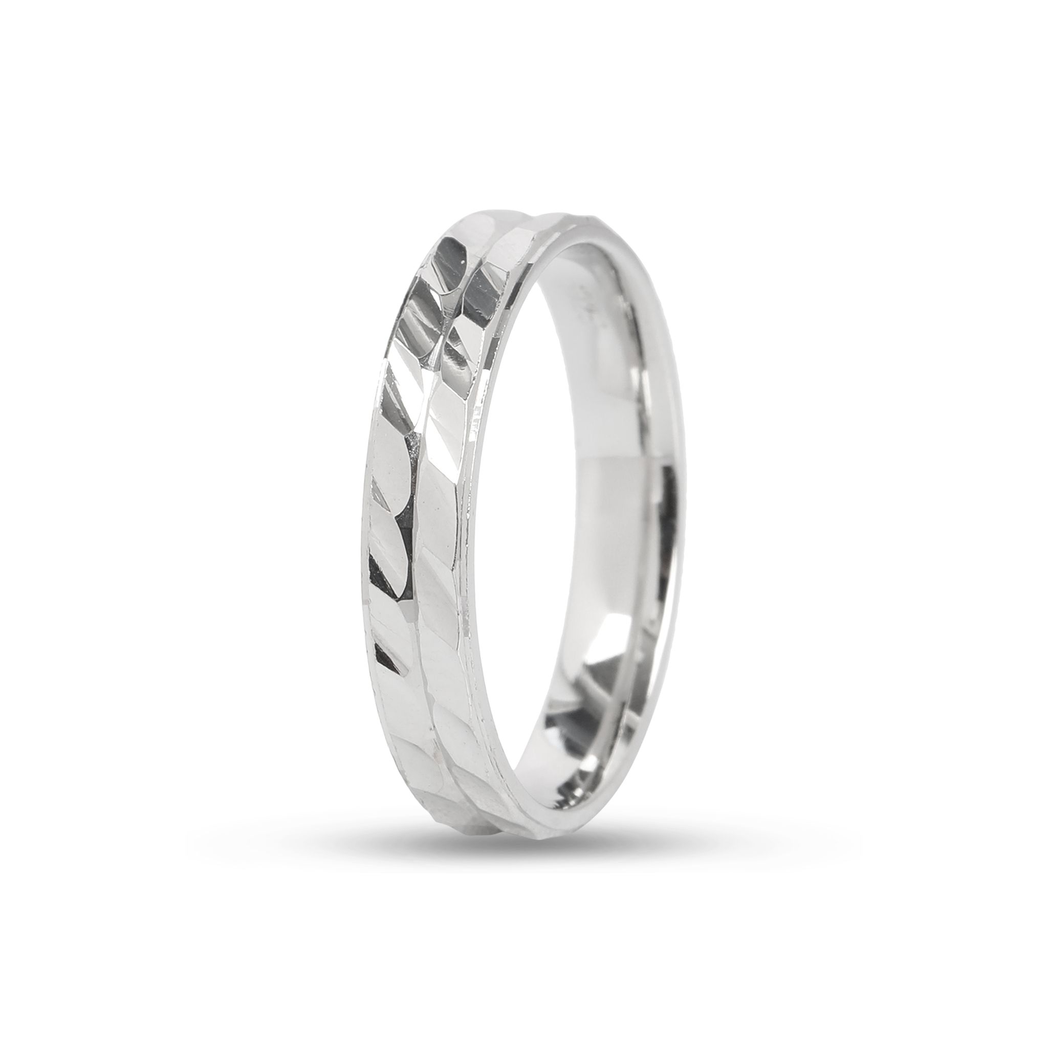925 Sterling Silver Textured Band Ring for Men & Women | Classic Minimal Design | Daily Wear Ring