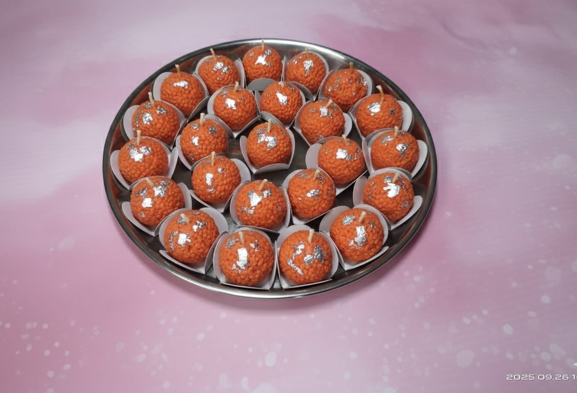 Laddu Scented Candle pack of 4pcs