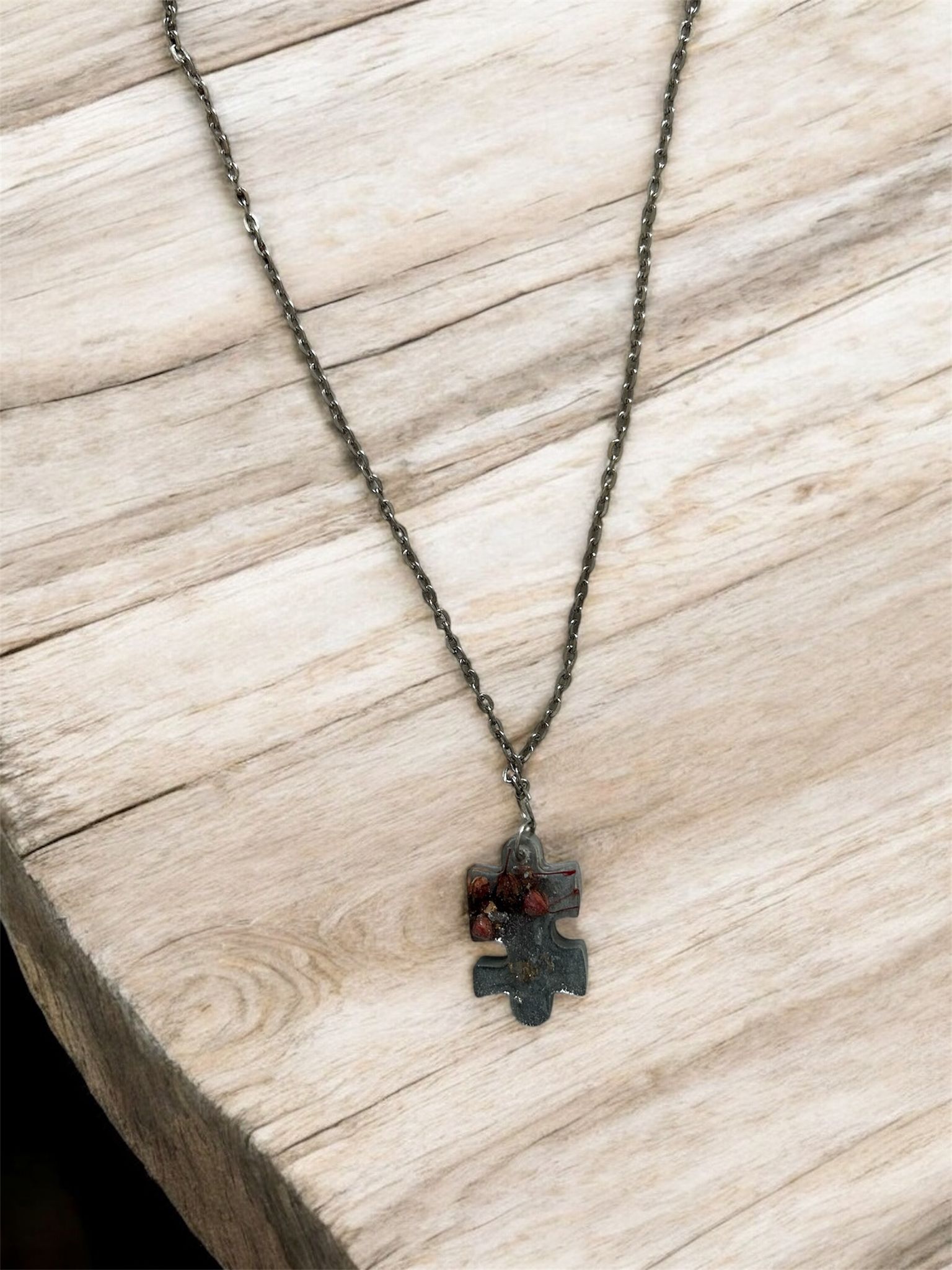 Resin grey pendant