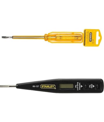Stanley 2 Hand Tool Combo Digital Detection Screwdriver (66-137) / Linesman Tester 3Mm (66-119)