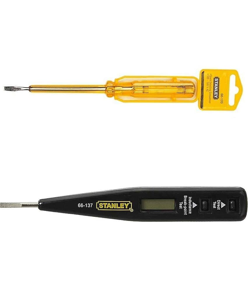 Stanley 2 Hand Tool Combo Digital Detection Screwdriver (66-137) / Linesman Tester 3Mm (66-119)