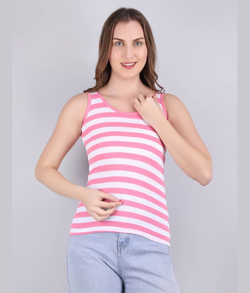 VEE SAA Pack of 1 Cotton Tank Top ( Pink )