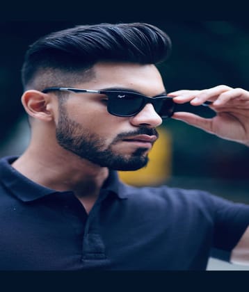 RESIST EYEWEAR Black Square Sunglasses ( Pack of 1 )