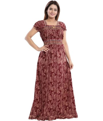 Cinco - Multicolor Cotton Women's Nightwear Nighty & Night Gowns ( Pack of 1 )