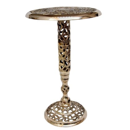 Brass Stool for God Idol Statue � Traditional Temple Stand, Height : 19.5 Inch (FMAS119)