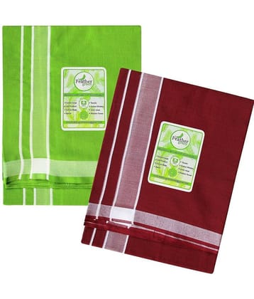 Feather Green Multi Dhoti