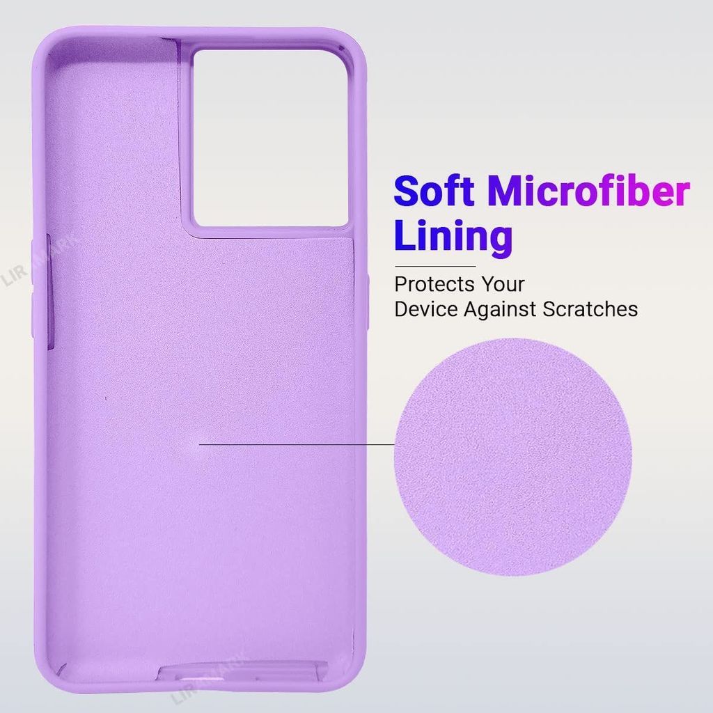 LIRAMARK Liquid Silicone Soft Back Cover Case for OnePlus 10R 5G / 1+10R 5G