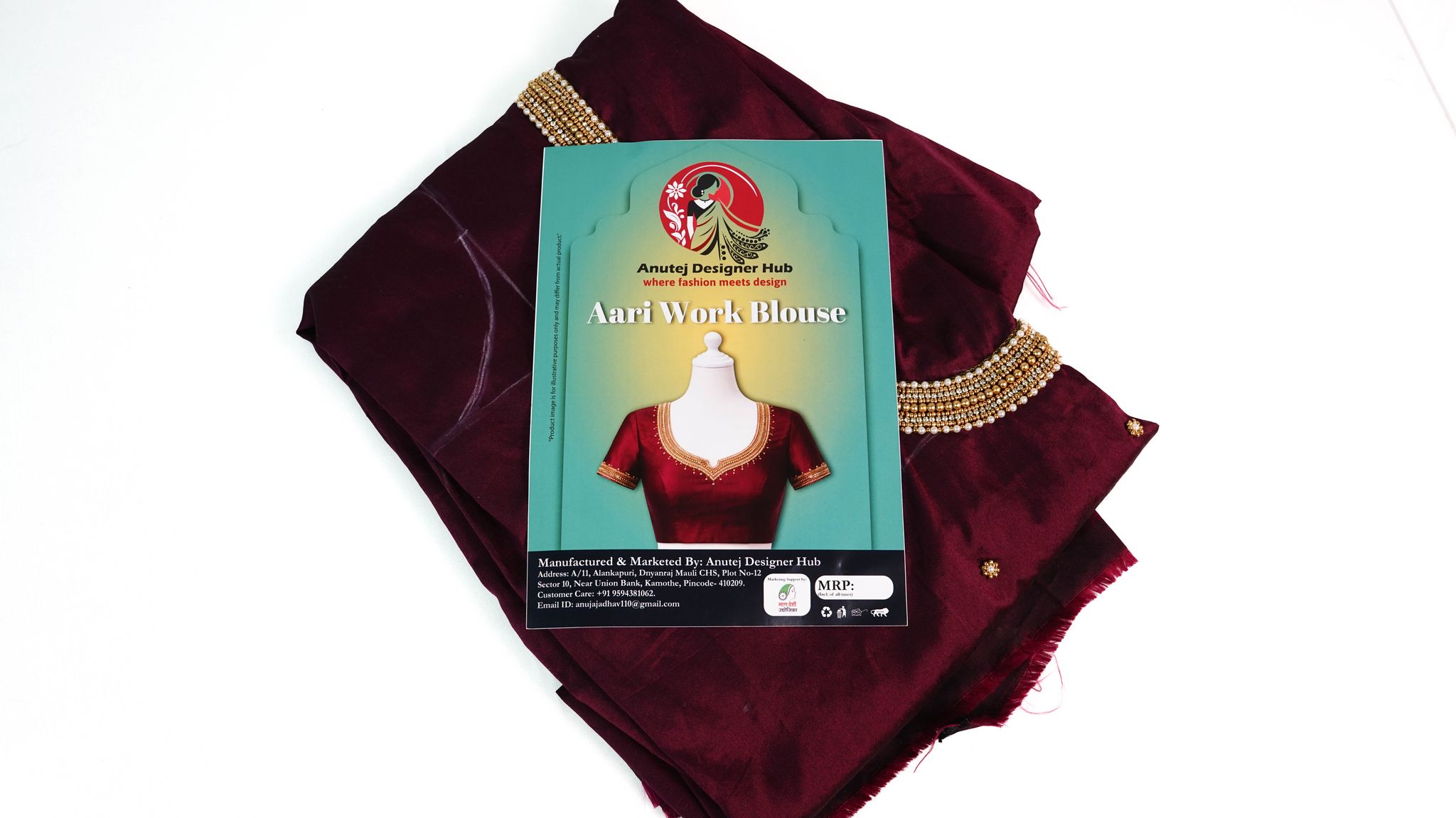 Handcrafted Aari Work Blouse | Designer Embroidered Saree Blouse