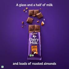 Cadbury Dairy Milk Roast Almond Chocolate Bar 38 GRAM