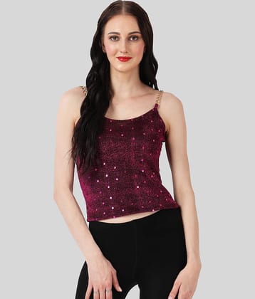 Finian - Pink Net Women's Camisole Top ( Pack of 1 )