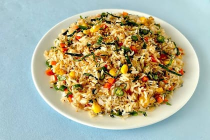 Burnt Garlic & Basil Fried Rice