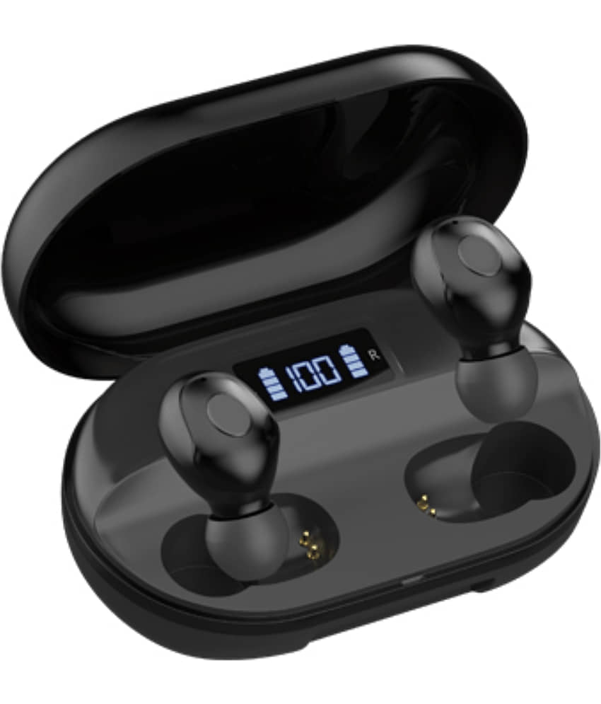 VERONIC T2 Bluetooth True Wireless (TWS) In Ear 30 Hours Playback Powerfull bass IPX4(Splash & Sweat Proof) Black