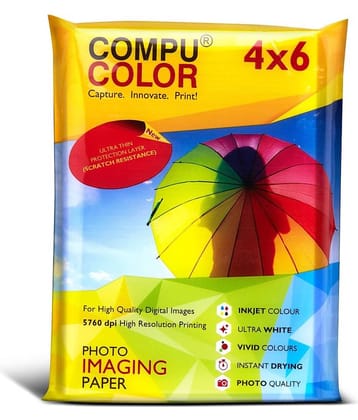 COMPUCOLOR RESIN COATED TRUE Photo Lustre Photo Paper 275GSM (4x6 inches, 100 sheets)