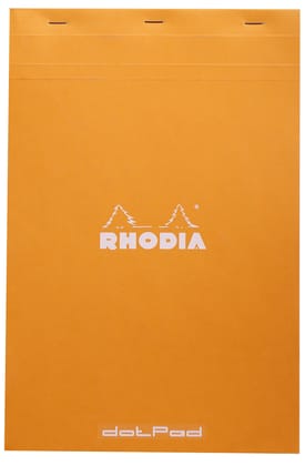 Rhodia Basics Stapled Dot Pad - A4+-Orange / A4+
