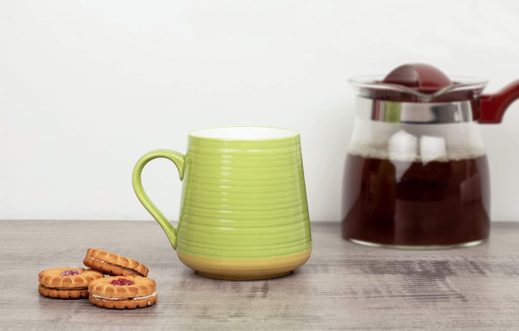 Femora Solid Green Coffee Mug-300 ML