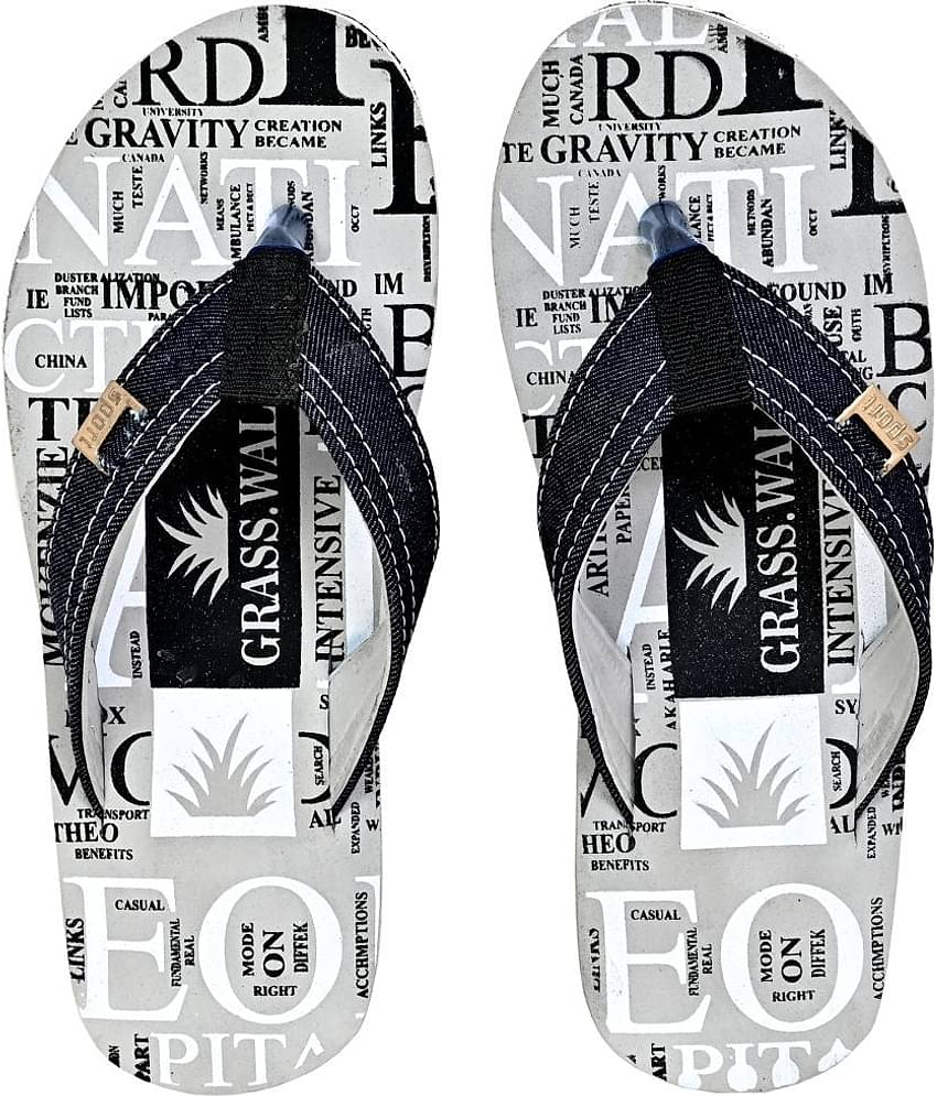 GRASS WALK - Gray Men's Daily Slipper