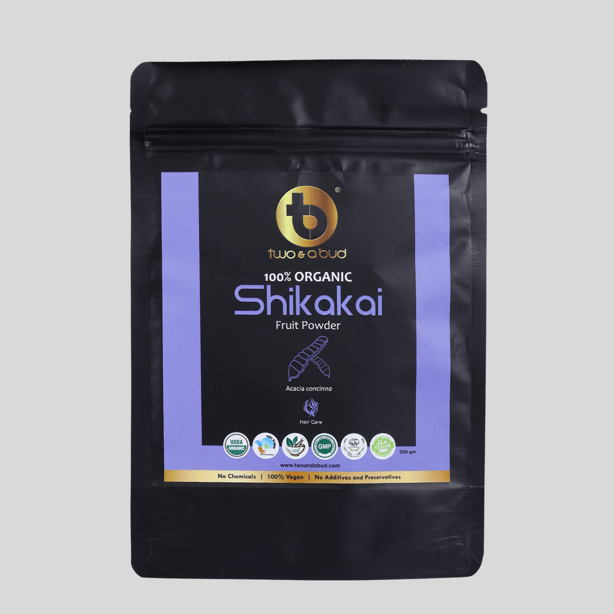 100% Organic Shikakai Fruit Powder ( 200g )-Pack of 1