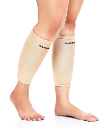 HOSPIKART Calf Support Compression Sleeve - Shin Splints, Leg and Calf Support Calf Support (Size - S)