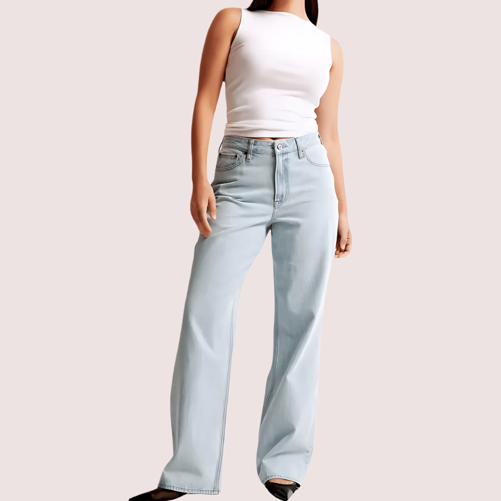 High Rise Loose Fit Denim for Curvy Women - Jeans | Buy online on ZillyBuy