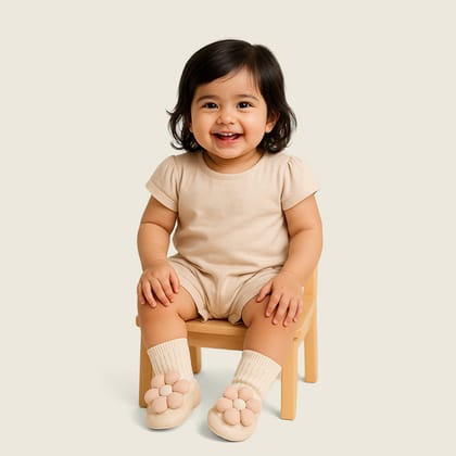 Flora Baby Socks-0-6 M / White