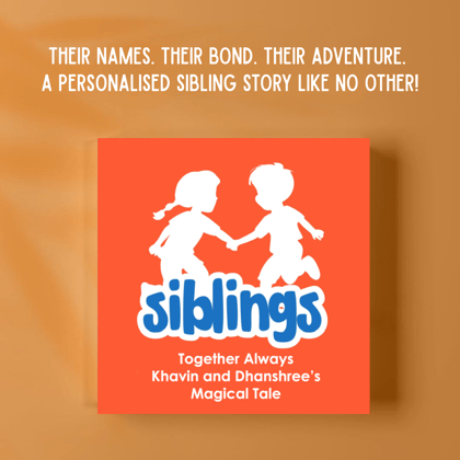 Personalised Storybook for Siblings - Rakhi Special-BROTHER - SISTER / 5.5 inches / Hard Cover