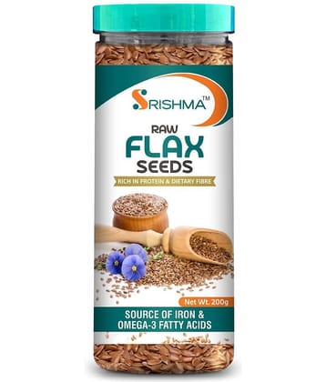 Srishma Raw Unroasted Flax Seeds Brown Flax Seeds (200 g)